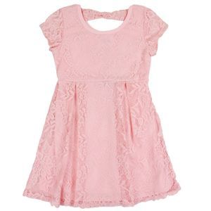 RMLA Girls Pink Toddler Lace Dress Lovely for Holiday Blush Pink 2T Last One
